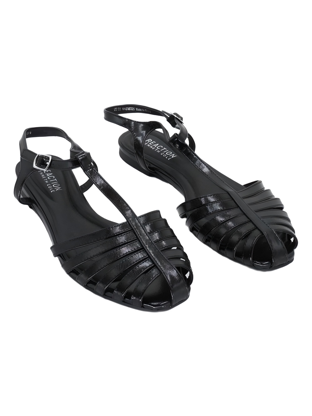 Kenneth Cole Reaction Womens Moreno Fisherman Sandals Black Size 9M